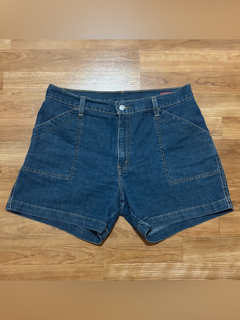 Levis Utility Camp Short Womens 12 MIS Stretch Pockets Summer Casual‎ Denim